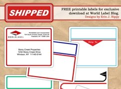 To And From Designed Shipping Label Templates