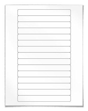 Labels cross reference chart for label sizes found in popular label software