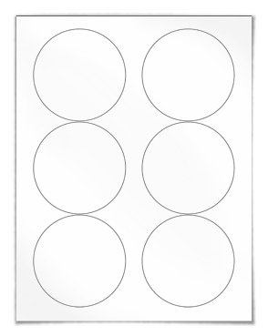 3.9375 Round Circle Labels - SL200