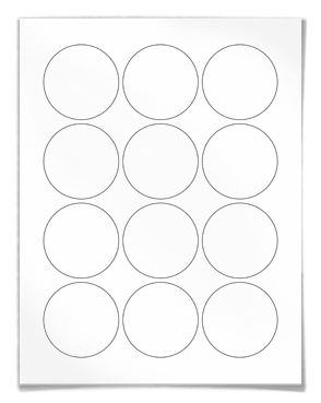 3000 Pack, 0.375 Round Dot Stickers Circle Labels - Black