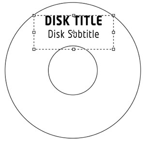 Disk Template for CD / DVD