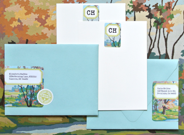 wrap around address labels