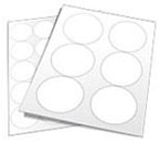 Adhesive Circular, round labels