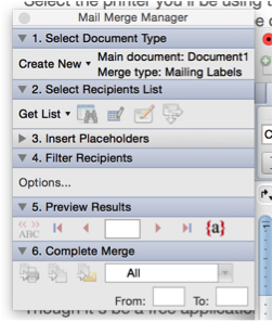 How to make labels from excel on mac