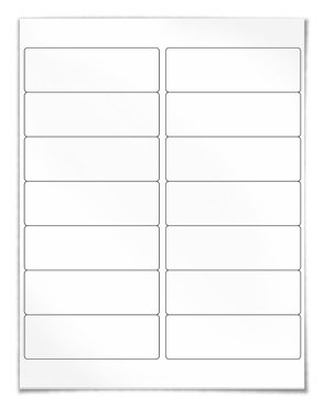 Plain White A4 Address Label 100 Sheets 2 per Page 