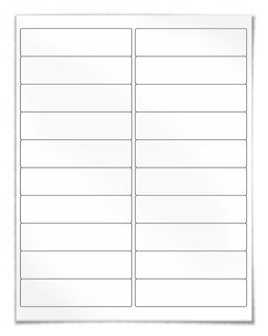 1 X 5 Candle Label Blank Template, Wrap Around Label